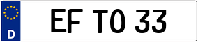 Trailer License Plate